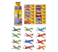 Henbrandt 12 Aeroplanini di Polistirolo Aereo Giocattolo Aerei Aliante Modellini per bambini - Feste de Compleanni e Matrimoni Tombola Pinata Giocattoli Bottino Riempitivi Bomboniere