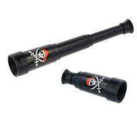 HENBRANDT 12x Telescopi Mini Pirata per Bambini - Bomboniere / Travestimenti e Costumi / Compleanno per Bambini (14 cm di Lunghezza)