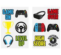 Henbrandt 24 mini tatuaggi temporanei per bambini, per videogiochi, bomboniere, sacchetti per regali, regali di nozze, bomboniere per ragazzi e ragazzi