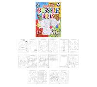 HENBRANDT 48 mini libri di puzzle super divertenti per bambini, formato A6, libro da colorare per ricerca di parole, divertente regalo per feste, riempitivi per calza della Befana, libri da colorare
