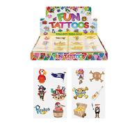 Henbrandt 48 tatuaggi temporanei pirati - Bomboniere / sacchetti regalo