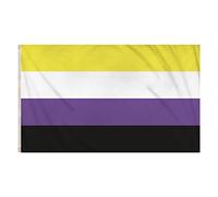 HENBRANDT - Bandiera Gay Pride LGBTQ+, 1,5 m x 0,9 m