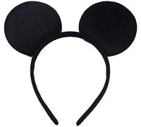HENBRANDT Cerchietto con orecchie di topo nero, per adulti/bambini, accessorio per travestimenti, decorazione per feste, colore nero