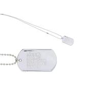 HENBRANDT Collana con piastrina militare con catena a sfere da 75 cm, in acciaio inossidabile, targhetta identificativa delle forze speciali della Seconda Guerra Mondiale, soldato dell'esercito