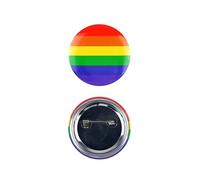 Henbrandt Confezione da 1 spilla arcobaleno da 4 cm, accessori per LGBT Pride, spilla con bandiera gay LGBTQ, accessori per sfilate del Gay Pride, feste e carnevali