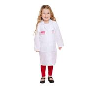 HENBRANDT Costume da Bambina Dottoressa di Grandi Dimensioni età 10 - 12 Anni