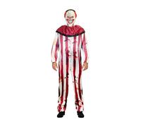 HENBRANDT Costume da clown horror per adulti, terrificante macchie di sangue, costume da circo con maschera raccapricciante, per Halloween, feste horror e cosplay