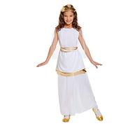 HENBRANDT Costume da Dea Greca Bambina di età Compresa tra 7 e 9 Anni