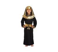 HENBRANDT Costume da Faraone Egiziano per Bambini di Medie Dimensioni età 7 - 9 Anni