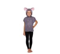 HENBRANDT Costume da Topo Bambino di Piccola Taglia età 4 - 6 Anni