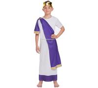 HENBRANDT Costume imperatore Romano Bambino Taglia Grande età 10 - 12 Anni