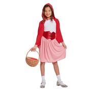 HENBRANDT Giacca con cappuccio per bimba (Medium - 7 a 9 anni) Rosso