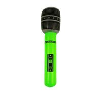 HENBRANDT Microfono gonfiabile singolo da 40 cm, pop star, accessorio per travestimento da festa di addio al nubilato, divertimento estivo, piscina, feste, accessori per foto per ragazzi e ragazze