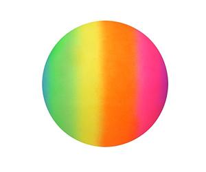 Henbrandt Rainbow Bright - Pallone da calcio in PVC, 20 cm, non gonfiato, confezione da 1