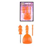 HENBRANDT SIngle - Set di 3 attrezzi per intagliare la zucca, con paletta, sega di sicurezza e attizzatoio per Halloween, accessori per zucca Jack O' Lanterna, kit per intaglio zucca di Halloween per