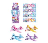 HENBRANDT Unicorn Flying Gliders, Party Bag Fillers Kids Games & Prizes, (12)