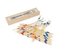 HENBRANDT Gioco di Mikado Legno Scatola Giochi da Tavolo Gioco Shangai Mikado Set di 41 Bastoncini per Bambini, Mikado Gioco in 19 cm Scatola Legno Wooden Pick Up Sticks