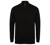 Henbury - Giaca lavorata a maglia stile Bomber - Unisex (RW6334)