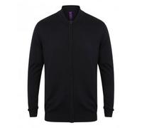 Henbury - Giaca lavorata a maglia stile Bomber - Unisex (RW6334)