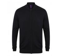 Henbury - Giaca lavorata a maglia stile Bomber - Unisex (RW6334)
