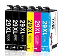 HenceBuy 29XL Cartucce d'inchiostro Compatibili con Epson 29 XL Multipack per Expression Home XP-342 XP-352 XP-452 XP-332 XP-245 XP-442 XP-235 XP-355 XP-455 XP-247 XP-432 XP-435 (6 Pack)