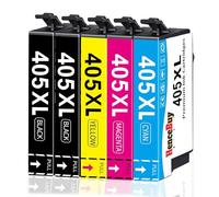 HenceBuy 405XL Cartucce d'inchiostro for Epson 405 XL Multipack Compatibili per WorkForce Pro WF-3820DWF WF-3825DWF WF-4820DWF WF-4825DWF WF-4830DTWF WF-7830DTWF WF-7835DTWF WF-7840DTWF (5 Pack)