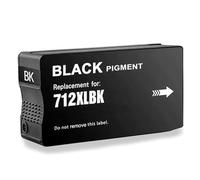 HenceBuy 712 Nero Cartucce Compatibile Per HP 712 3ED70A 3ED71A per DesignJet T230 T250 T630 T650 T210 Stampante (Nero, 1-Pack)