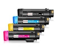 HenceBuy Cartuccia toner Compatibili Xerox 6510 6515 Cartucce Per Xerox Phaser 6510 WorkCentre 6515 Nero Ciano Magenta Giallo 5500 Pages & 4300 Pages (4 colori)