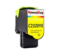 HenceBuy Cartuccia toner di ricambio compatibile giallo per Lexmark C2425 MC2425 MC2425adw C2535dw MC2535 MC2535adwe MC2325 MC2325adw C2325 C2325dw MC2640 MC2640adwe C2320Y0 (1 giallo)