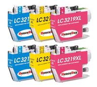 HenceBuy LC3219XL Cartucce Compatibili per Brother LC3219 LC3217 XL per Cartuccia Brother MFC-J5730DW MFC-J5330DW MFC-J6530DW MFC-J6930DW MFC-J5335DW MFC-J6935DW (Ciano Magenta Giallo 6-PACK)