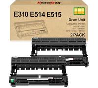 HenceBuy Unità tamburo compatibile E310 E310dw (non toner) di ricambio per Dell E310dw E514dw E515dw E515dn E515 E514 (Dell PVTHG, 593-BBKD, P7RMX) ad alta resa: 12.000 pagine (confezione da 2, nero)