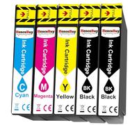 HenceBuy XP-4100 Cartucce d'inchiostro compatibili per Epson Expression Home XP-3100 XP-3105 XP-3150 XP-2100 XP-2105 XP-4100 XP-4105 Workforce WF-2810 WF-2830 WF-2835 WF-2850 2B+CMY