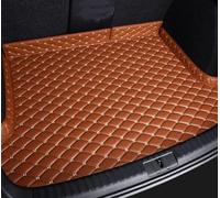 HENCHENH Auto Pelle Tappetini Bagagliaio per Abarth 595 2012-2024,Proteggi Baule Tappeto Copri Vassoio Fodera Impermeabile Interiores Accessories,A/Brown