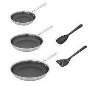 Zwilling Set 5 pz padelle e utensili HENCKELS Paradigm antiaderenti silicone acciaio INOX 3 strati