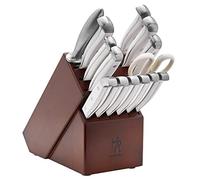 HENCKELS Statement Razor-Sharp 15-Piece White Handle Knife Set with Block, German Engineered Knife Informed by over 100 Years of Mastery