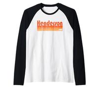 Henderson, North Carolina Retro anni '80 Maglia con Maniche Raglan