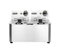 HENDI 205846 FRIGGITRICE, capacità 8 l, Max potenza 6000 W, da 50 °C a 190 °C, Grigio