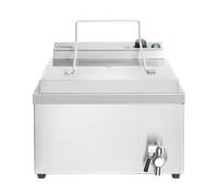 HENDI 205914 FRIGGITRICE, capacità 12 l, Max potenza 3500 W, da 50 °C a 190 °C, grigio
