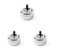 HENDI 440209 Portacenere con Bottone Rotante (Confezione da 3)