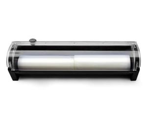 HENDI Accessorio Porta Rotoli e Taglierina per Macchine Sottovuoto Esterne, Uso Integrato (Mod. 975374) o Indipendente, Coperchio Trasparente, Base ABS, 487x122x(H)107mm