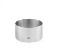HENDI Anello rotondo per impiattamento, per modellare e presentare alimenti, ⌀80x(H)45mm, acciaio inox