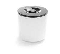 HENDI BarUp Secchiello per ghiaccio a doppia parete, 5 L | Polistirene, vaschetta interna con fondo forato, coperchio nero con maniglia, bianco, ⌀190x(H)200mm