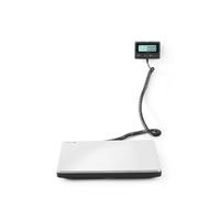 HENDI Bilancia da cucina digitale, display digitale LCD, alta precisione, max 200 kg, 2 batterie AAA 1,5 V incluse, 298x248x(h)37 mm, acciaio inox