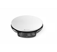 HENDI Bilancia da cucina digitale, display LED digitale, alta precisione, max. 3 kg, 3 batterie AAA 1,5 V incluse, 165x180x(h)31 mm, ABS, acciao inox