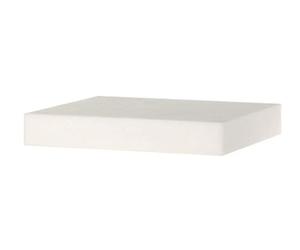 HENDI Blocco da macellaio in HDPE, senza supporto, tagliere, blocco da taglio, blocco da cucina massiccio per il taglio di carne, formaggio, pesce, 500x400x(H)80mm, polietilene ad alta densità, bianco