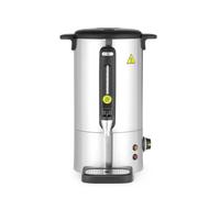 HENDI Bollitore per bevande calde 9L, dispenser acqua calda con parete singola, per vin brulè e acqua bollente, fino a 100°C, 230V, 50/60Hz, 950W, 307x330x(H)450mm, Inox satinato, PP