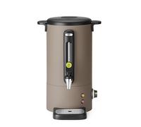 HENDI Bollitore per bevande calde 9L UNIQ, dispenser acqua calda con parete singola, per vin brulè e acqua bollente, fino a 100°C, 230V, 50/60Hz, 950W, 307x330x(H)450mm, grigio tortora, Inox, PP