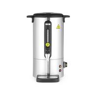 HENDI Bollitore per bevande calde 9L, dispenser acqua calda con parete singola, per vin brulè e acqua bollente, fino a 100°C, 230V, 50/60Hz, 950W, 307x330x(H)450mm, Inox satinato, PP