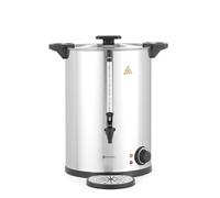 HENDI Bollitore per Bevande Calde Elettrico, a Doppia Parete, Distributore per Acqua Calda e Vin Brulé, 30-100°C, 17L, 220-240V/2500W, 415x382x(H)480mm, Acciaio Inox