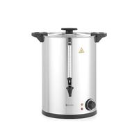 HENDI Bollitore per Bevande Calde Elettrico, a Parete Singola, Distributore per Acqua Calda e Vin Brulé, 30-100°C, 20L, 220-240V/2500W, 415x382x(H)480mm, Acciaio Inox